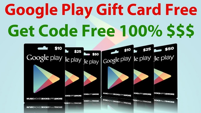 Free Google play store gift cards