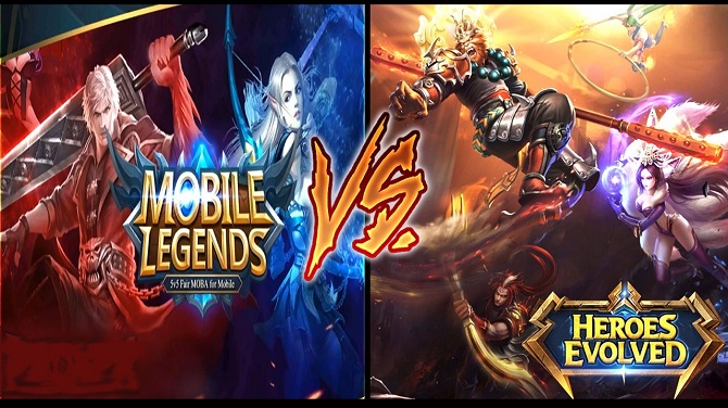 heroes evolved vs mobile legends